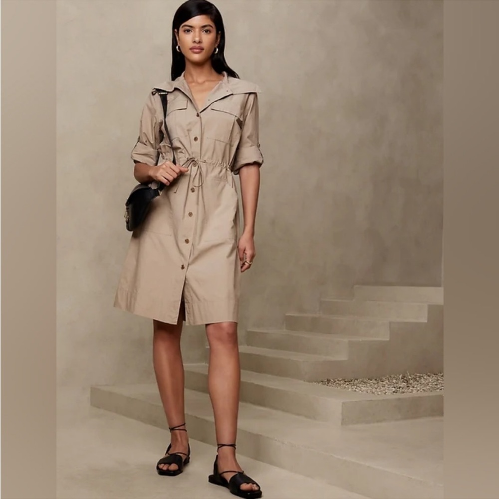 Banana Republic Trench-Back Shirtdress